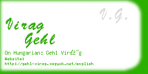 virag gehl business card